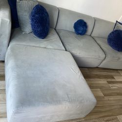 Grey Suede couch
