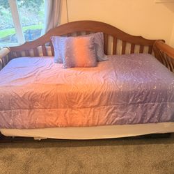 Twin Converted To Queen Size Bed With Mattress Included 