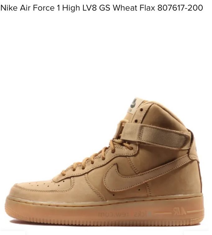 Nike Air Force 1 High Lv8 GS Flax/Flax - 807617-200