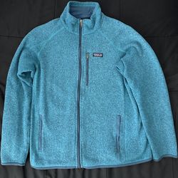 Patagonia Men's Better Sweater Jacket Full Zip, Size Large, Teal