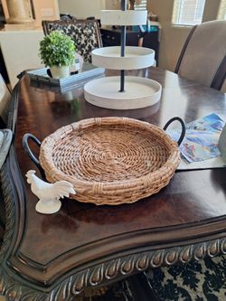Basket ...seeing Tray ...And White 3 Tier Tray