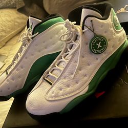 Jordan 13 Retro White Lucky Green