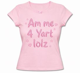 Cute pink yart tee