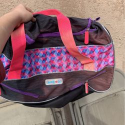 Pink And Black Sports Bag