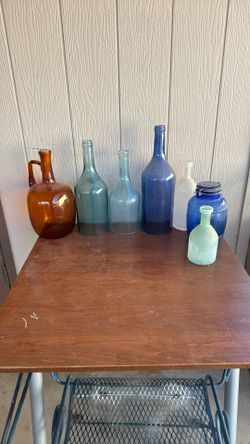 Glass Bottles Variety, Some Bottomless