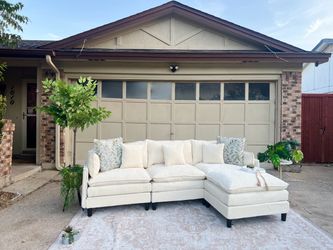 Modular Cream Sectional Sofa - Delivery Available