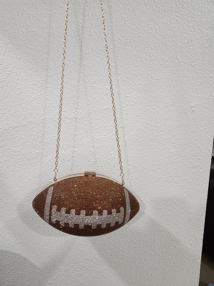 Rhinestone Football Bag