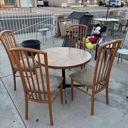 Dinner table and chairs included