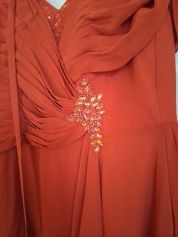 Burnt orange dress