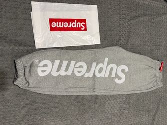 Supreme Sweatpants Heather Grey size medium