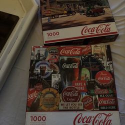 2 1000 Pc Coca Cola Puzzles