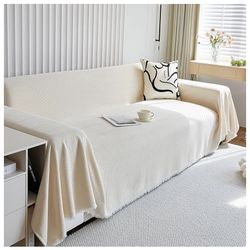 Zenliv Couch Cover, Sofa Covers Washable, Soft Couch Covers for 3 Cushion Couch Sofa Pet Friendly, Thick Chenille Futon Cover, Loveseat Covers, Sofa S