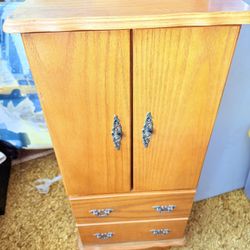 Beautiful Wooden Jewelry Armoire