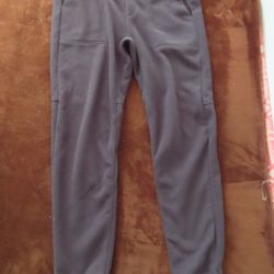 Edgevale Campfire Fleece Jogger Sweatpants Mens Sz L Fleece Dark Gray USA Made