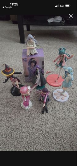 Anime Figure Collection Lot of 7