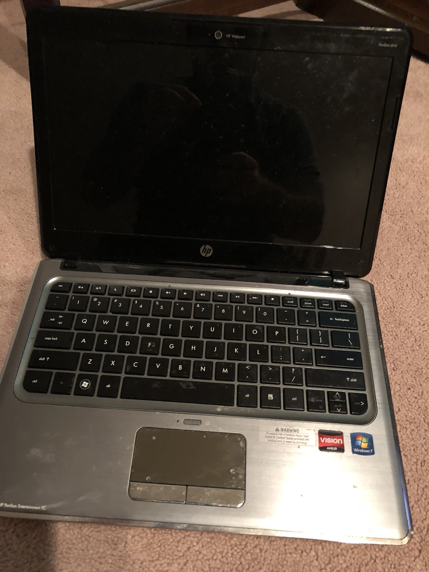 HP PAVILION DM3 works but no hdd