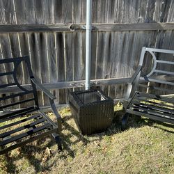Quality Patio Chairs(2) rod iron