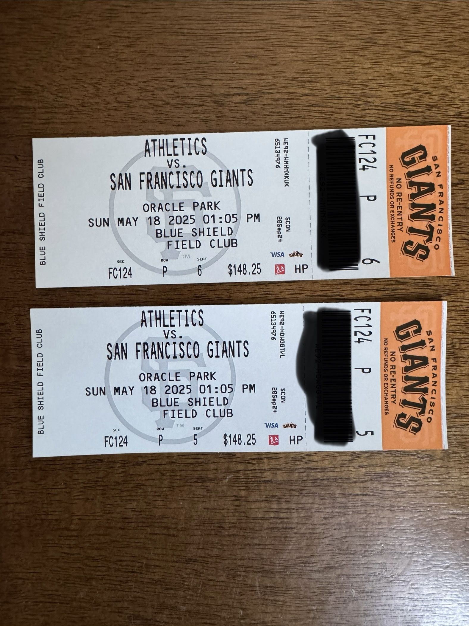 Giants vs A’s tickets