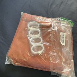 New 70”x84” shower curtain with hooks