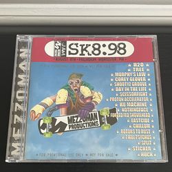 Sk8:98 Promotional CD Mezzoman Productions Compilation 1998 Palladium Worcester