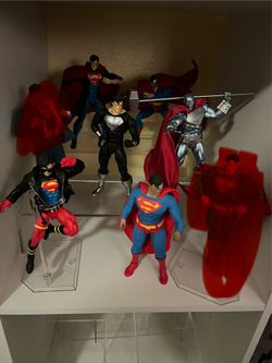 Mafex Superman lot and Kong Superman