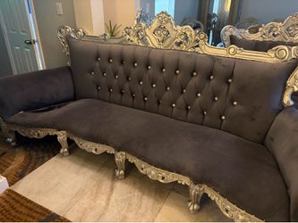 Gray sofas