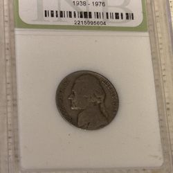 5 cents 1953   Coin USA. Vintage, collectible