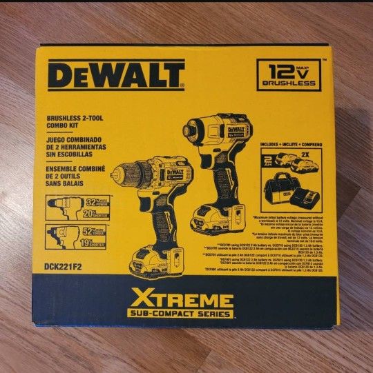 New Dewalt 12v Xtreme Drill & Impact Driver Cordless Brushless Combo Kit. $140 Firm Pickup Only