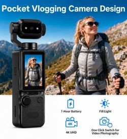 HANDHELD 4K VIDEO VLOGGING CAMERA