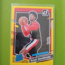 2023 Donruss Scoot Henderson Rookie Rated Yellow  Parallel Card 
