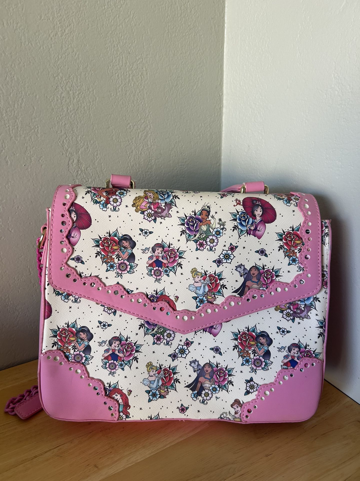 Disney Princess Tattoo Loungefly Crossbody Bag