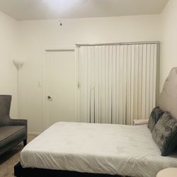 Queen Bed Set & Mattress & Side Stand FREE DELIVERY 