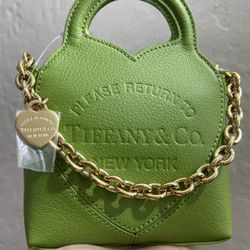 NWT Tiffany & co crossbody bag with charm