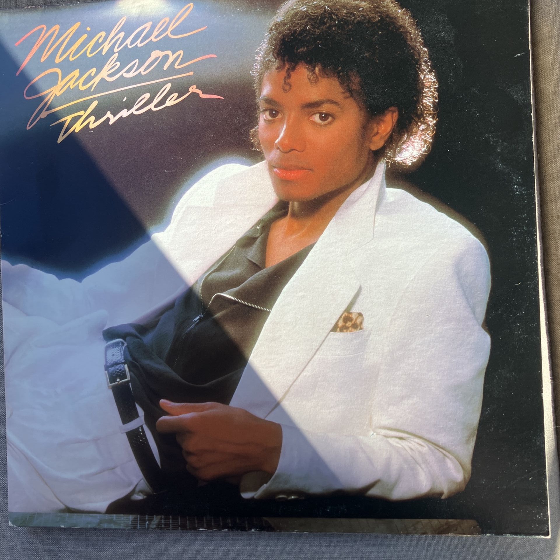 Michael Jackson Thriller 1982  Lp Vinyl Ultra Rare Misprint Error Promo Copy CBS Stamp