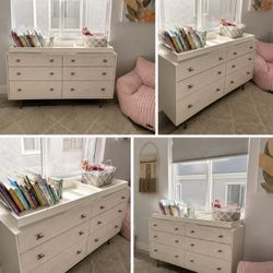 West Elm Modernist 6-Drawer Dresser/Changing Table - White Top - Like New - $995