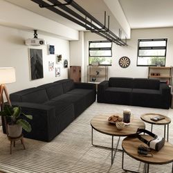 Boneless Corduroy Sofa & Loveseat