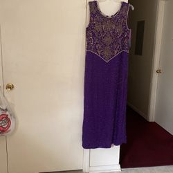 XL Purple Sequins Dress