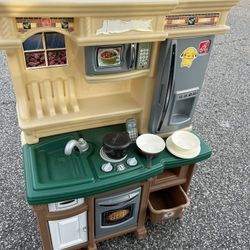 Toy Kitchen With dishes