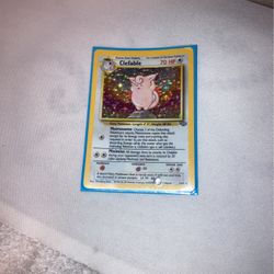 Rare Shiny 1995 Clefable Pokémon Cards
