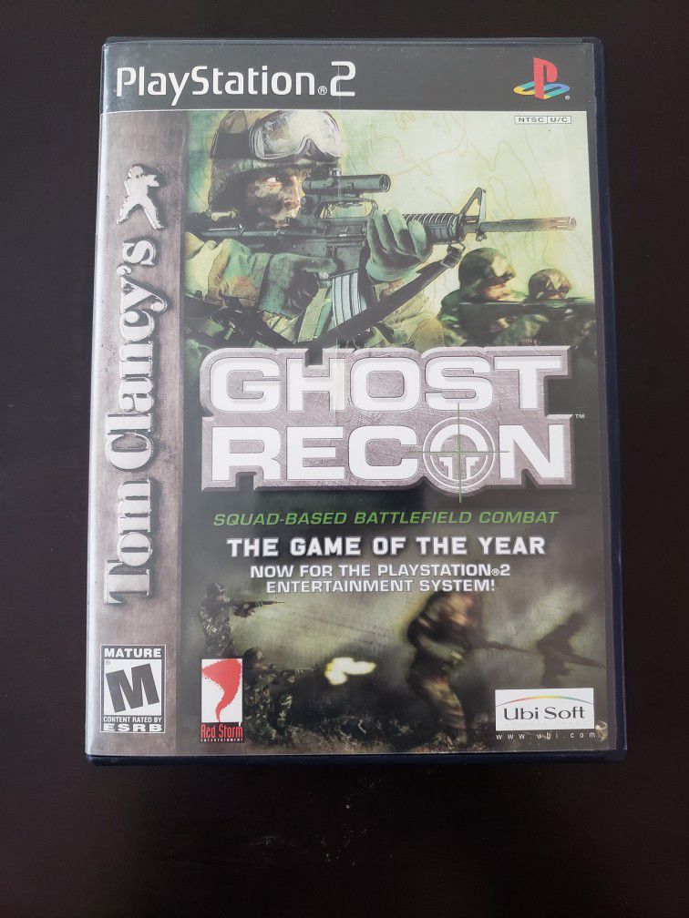 GHOST RECON PLAYSTATION 2 PS2 COMPLETE IN BOX W/ MANUAL 