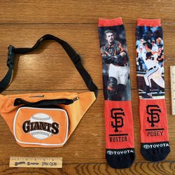 San Francisco Giants Baseball Buster Posey Socks SGA 9/2/2018 Toyota NEW
