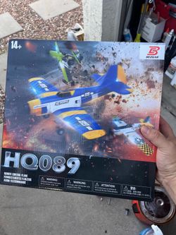 EZGAR HQ089 RC Plane, Drones for Kids, 6-axis Gyro Remote Control Airplane, RC Helicopter, Easy Control for Beginners Toys with Colorful LED Navigatio