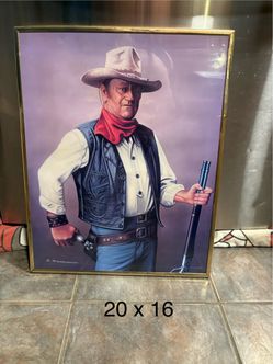 John Wayne Framed picture