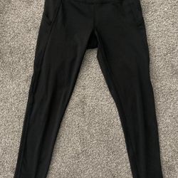 Preowned Women’s Danskin Active High Waist Leggings Yoga Pants 9179 Black Small