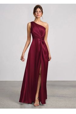 Burgundy Elegant Dress Size L