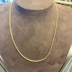 10KT Thin Rope Chain 43154-2