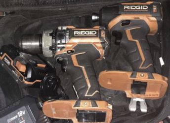 Ridgid Brushless 18V Compact Hammer Drill/Driver and Impact Combo