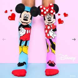 Mickey Mouse And Minnie, Mouse Kids Socks