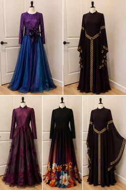 Long sleeve gowns / dresses