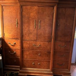 Solid Wood Media Armoire / Storage Cabinet – Heavy Duty